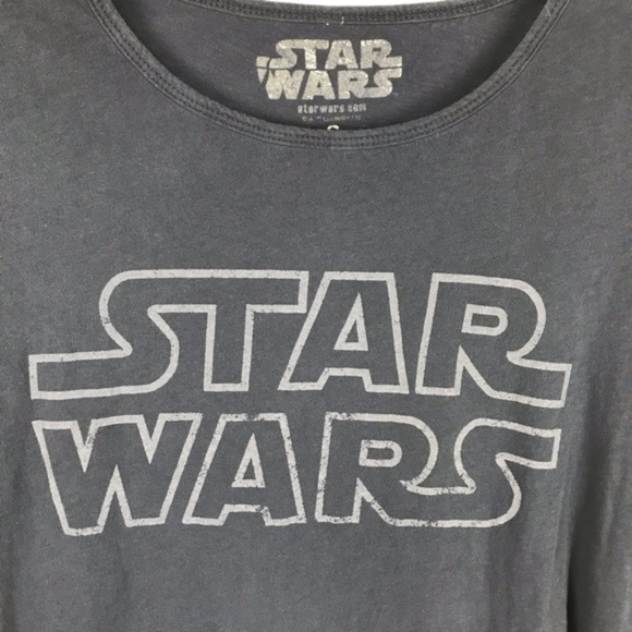 Star Wars Gray Graphic Print Short Sleeve Shirt - Picture 2 of 5